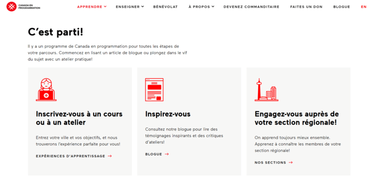 Canada en programmation