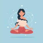 Femme détendue méditation