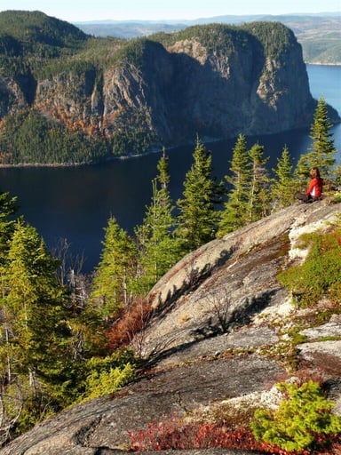 Une vue du fjord du Saguenay