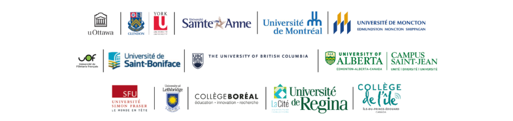 Logos d'institutions partenaires