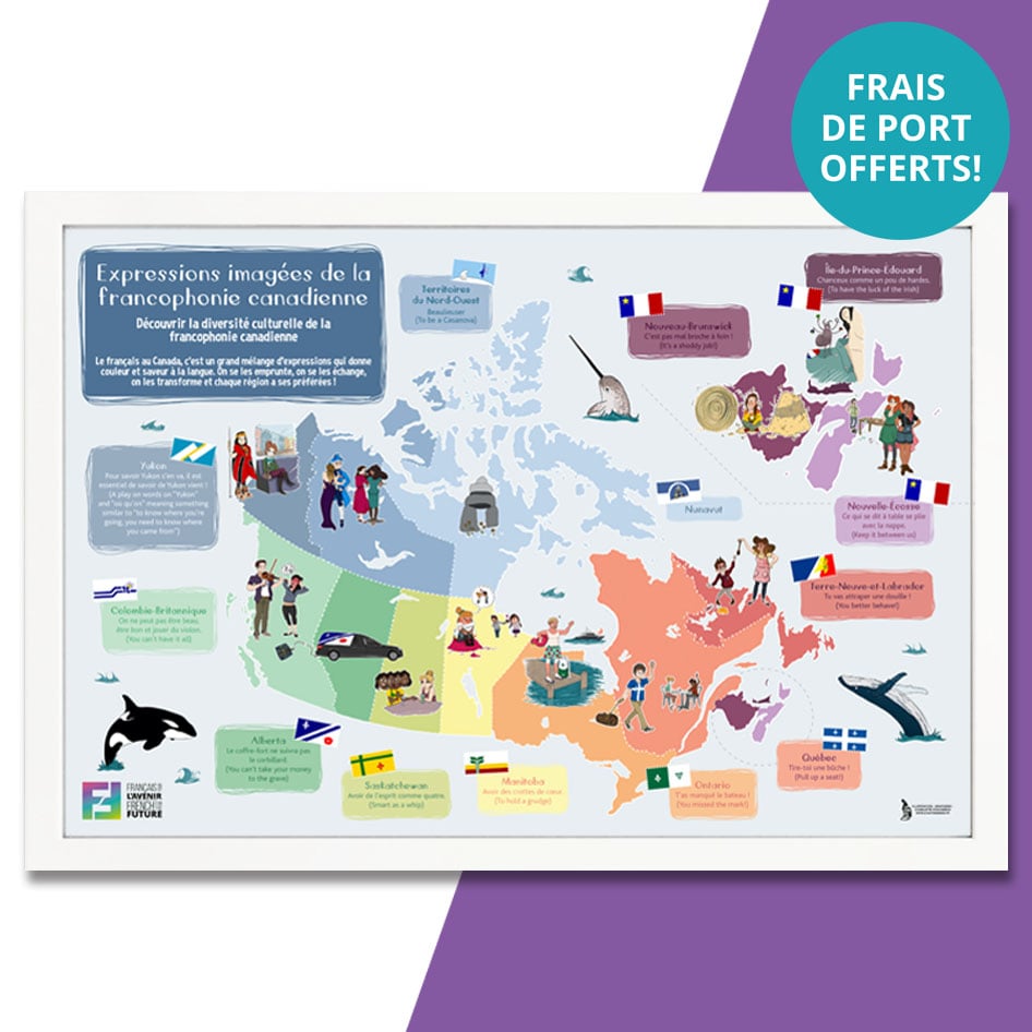 Affiche Expressions imagées de la francophonie canadienne