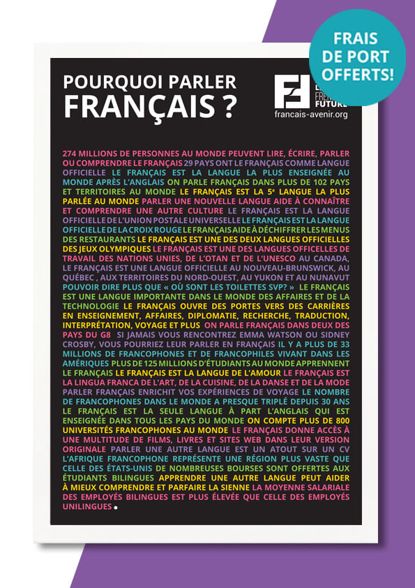 Affiche Pourquoi parler français?