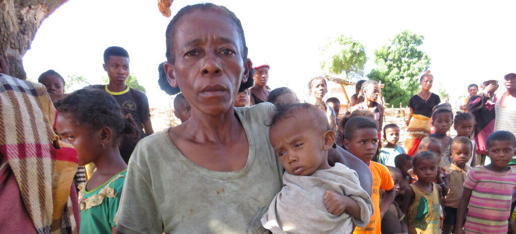 Personnes ayant faim à Madagascar