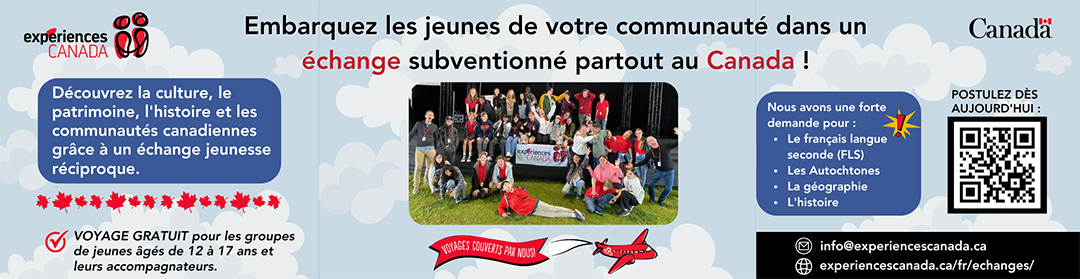 Expériences Canada publicité